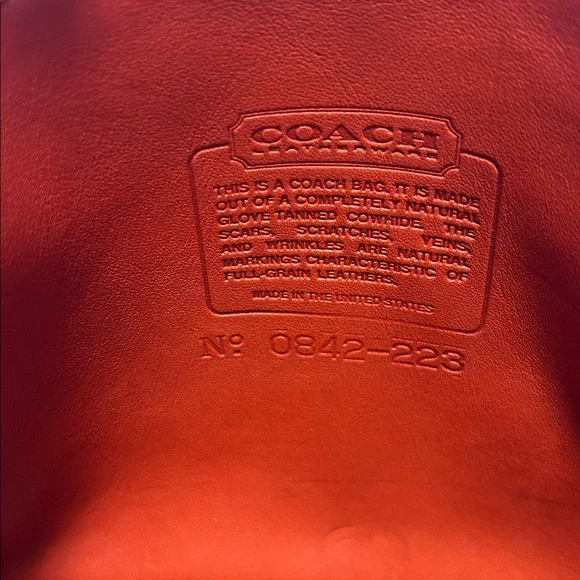 COACH Vintage NYC Compact Pouch in Red - Picture 11 of 11